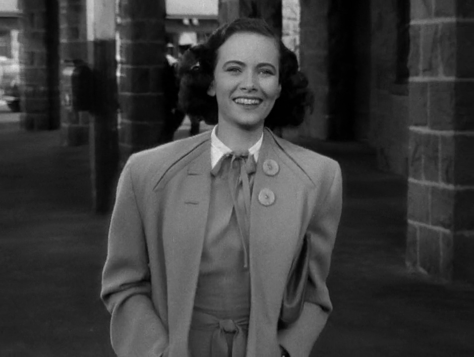 Teresa Wright (la sobrina Charlie) en 'La sombra de una duda' (1943, Alfred Hitchcock)