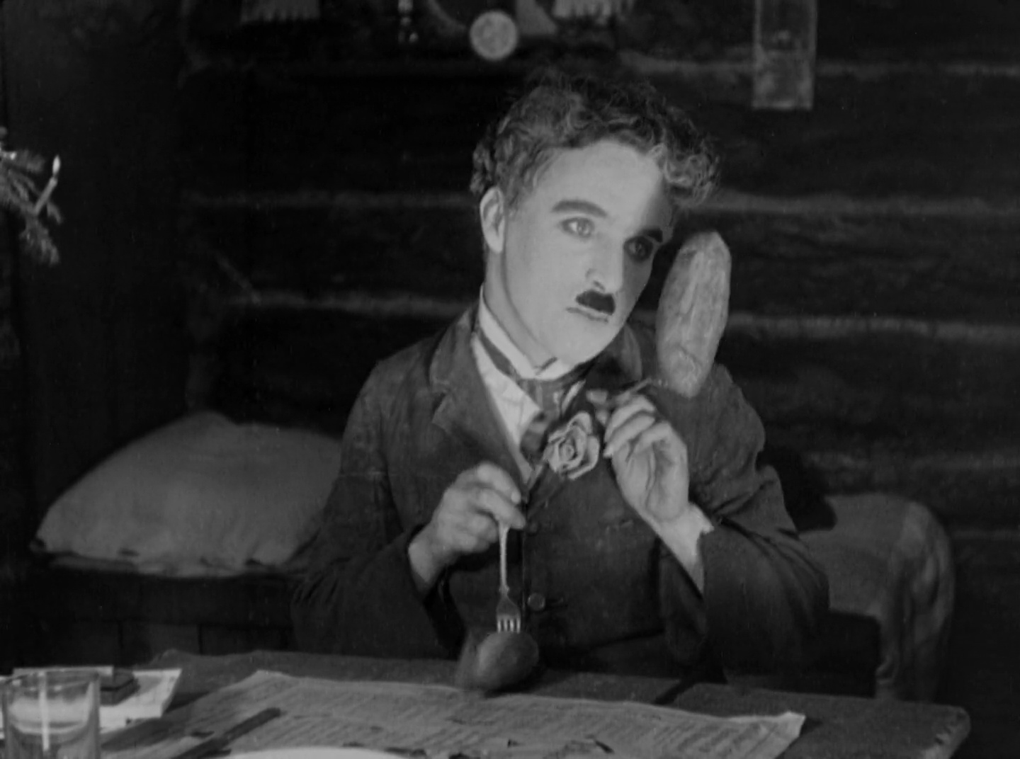 Charles Chaplin (el único buscador) en 'La quimera del oro' (1925, Charles Chaplin)